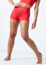 Short de danse brillant Alegra Rouge Avant [Rouge]