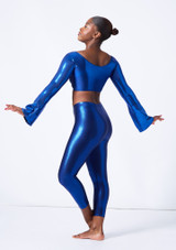 Legging court métallique Alegra Principal [Argent]