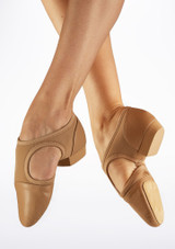 Chaussons de jazz ouvertes So Danca - caramel Caramel Principal [Marron]