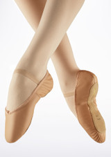 Demi-pointes en cuir semelle pleine Bloch Dansoft Rose Principal [Rose]