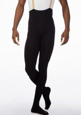 Legging taille haute avec bretelles pour hommes Grishko Noir Avant [Noir]