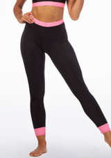 Legging avec taille Alegra Fuse Noir-Rose Avant [Noir]