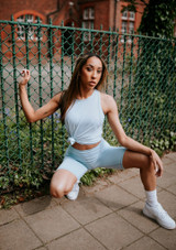 Short cycliste Move Dance Confidence Bleue Avant [Bleue]
