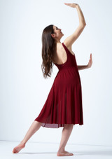 Move Dance Thalassa Cut Out Lyrical Dress Red Back [Red]