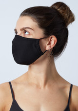 Masque de protection noir Move Dance - Lot de 2 Noir Côté [Noir]