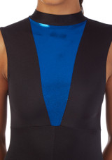 Justaucorps de danse dos nu Alegra Fuse Bleue Avant 2 [Bleue]