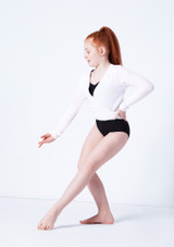 Cache-coeur pour filles Capezio Class Blanc Avant [Blanc]