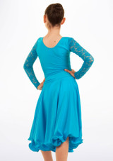 Robe danse de salon pour filles Move Dance Saffron Bleue Principal [Bleue]