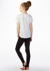 T-shirt avec logo pour filles So Danca Blanc Arrière [Blanc]