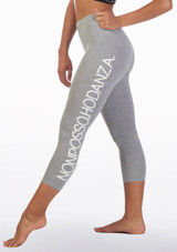 Legging slogan Non Posso Ho Danza Gris Avant [Gris]