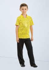 Weissman Sequin Collar Shirt Jaune Avant [Jaune]