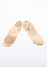 Demi Pointes Extensible en Toile So Danca SD16 - bi-semelle - Rose Rose Avant [Rose]