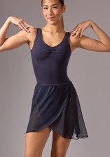 Jupe de danse portefeuille mi-longue Move Dance Tilly Bleu Marine Front [Bleue]