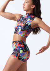 Haut court de danse à motifs Alegra Maris Avant [A motifs]