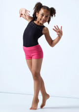 Short de danse pour filles Move Dance Thalia Rose Vif Avant 2 [Rose]