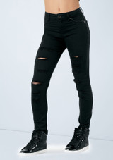 Weissman Slashed Skinny Jeans Noir [Noir]