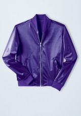 Weissman Satin Bomber Jacket Grape [Violet]