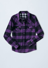 Weissman Buffalo Plaid Flannel Shirt Grape 2 [Violett]