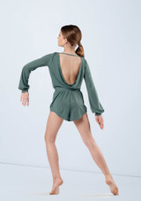 Weissman Blouson Sleeve Romper [Vert Clair]