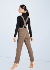 Weissman Plaid Pants With Suspenders Marron 2 [Marron]