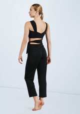 Weissman Cropped Cutout Jumpsuit Noir 2 [Noir]