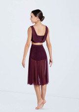 Weissman Midi Length Mesh Skirt