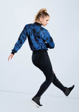 Weissman Tie Dye Print Bomber Jacket Konigsblau [Blau]