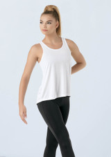 Weissman Flyaway Racerback Tank Top Blanc [Blanc]