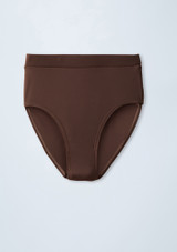 Weissman Natural Waist High Leg Brief Chocolat [Marron]