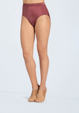 Weissman Lustre High Leg Briefs Moka [Marron]