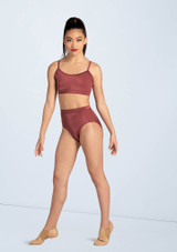 Weissman Lustre Camisole Bra Top Moka 2 [Marron]