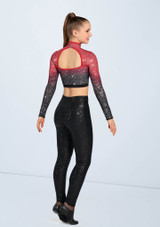 Weissman Ombre Sequin Crop Top Rot 2 [Rot]