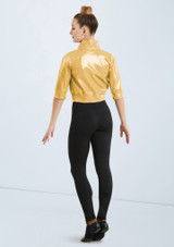 Weissman Cropped Metallic Jacket Or [Or]