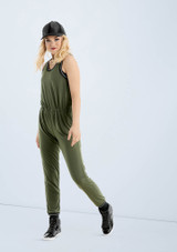 Weissman Athletic Stripe Jumpsuit [Vert Clair]