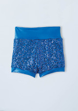 Weissman High Waist Sequin Shorts Bleu Royal [Bleue]