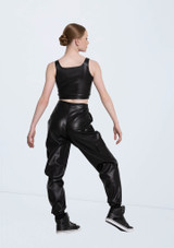 Weissman Faux Leather Jogger Pants