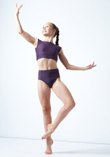 Culotte de danse taille haute ados Move Dance Ali Grape Avant 2 [Violet]