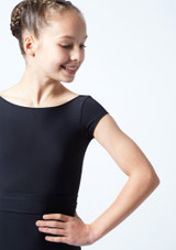Justaucorps de danse avec ceinture ados Move Dance Sophia Noir Détail avant [Noir]