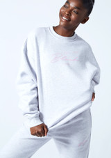 Sweatshirt oversize Bloch Terry Gris Détail avant [Gris]