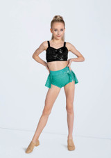 Weissman Sequin Back Panel Skirt