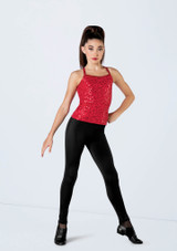 Weissman Sequin Adjustable Strap Top