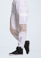 Weissman Sheer Inset Cargo Pants Blanc [Blanc]