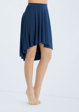 Weissman Matte Jersey Mid-Length Skirt