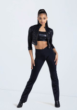 Weissman Cropped Sequin Jacket Noir 2 [Noir]