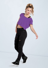 Weissman Oversized Crop Top Violett [Violett]
