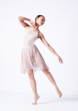 Jupe asymétrique high-low Leilani Move Dance Avant [Marron]