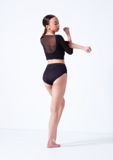 Crop top en mesh Athena Move Dance French Mauve Back [Rose]
