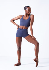 Short de danse Lotus Move Dance Avant [Bleue]