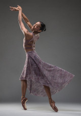 Jupe asymétrique high-low Yeraz Move Dance Sombre Lilas Arrière [Violet]
