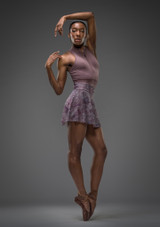 Jupe en mesh hipster Lourdes Move Dance Sombre Lilas Avant [Violet]